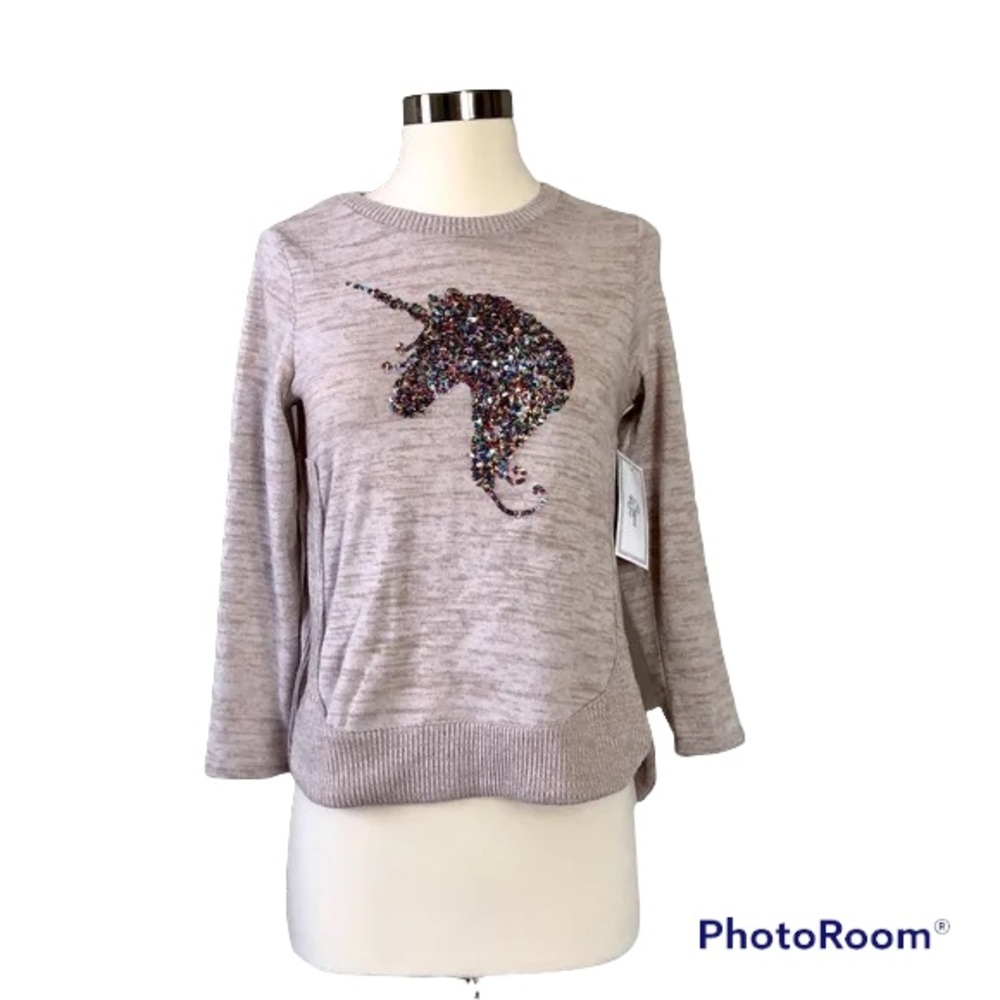 ColorTree Girl's Unicorn Sweater, Size L(14) NWT